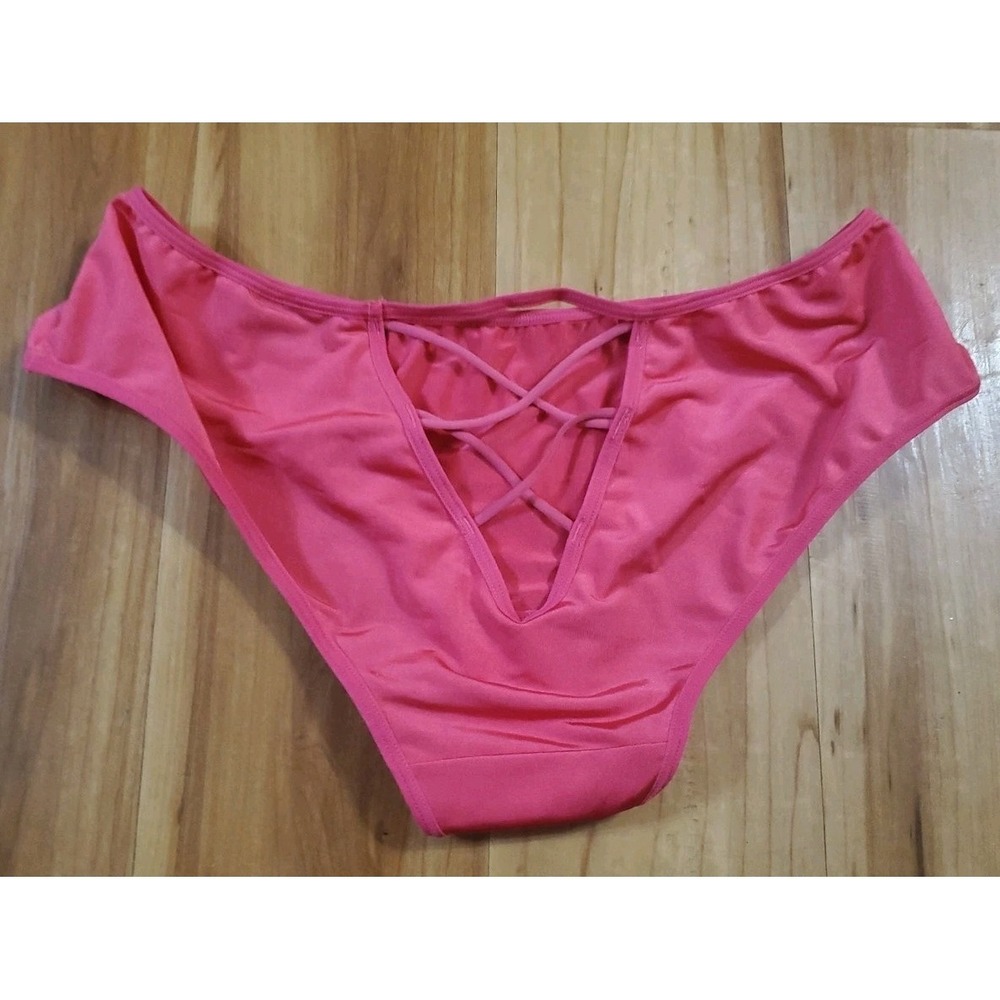 Victoria's Secret Vintage Very sexy Low Rise Hip Hugger Size Medium Pink Heart - Picture 2 of 3